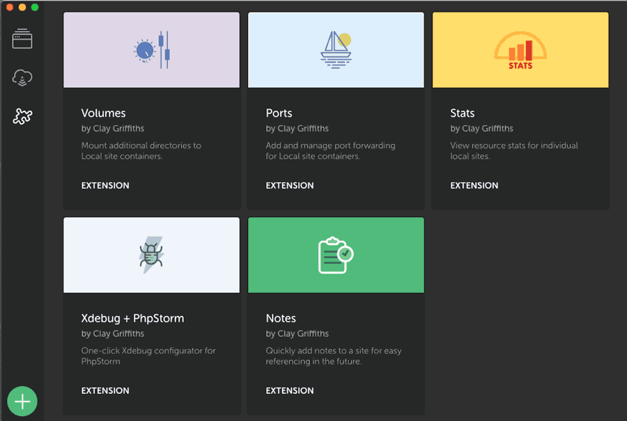 Le panneau des modules